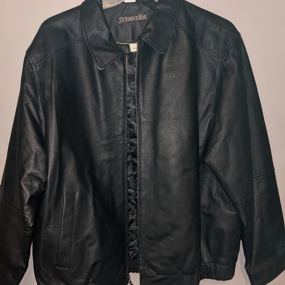 St. John's bay leather jacket XL